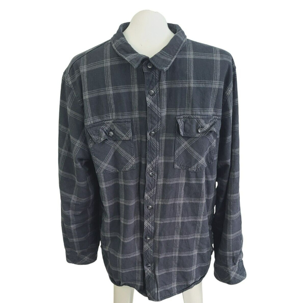 Voyager Button Up Double‎ Lined Long Sleeve Shirt Size XXL